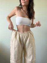 Load image into Gallery viewer, Waist 30 Vintage Linen Flowy Pants