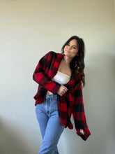 Load image into Gallery viewer, Vintage Checkered Fleece Shacket