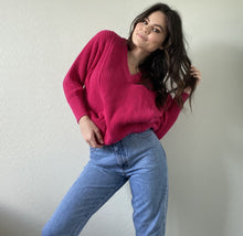 Load image into Gallery viewer, Vintage Pink Knit Sweater
