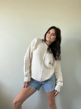 Load image into Gallery viewer, Vintage Cream Knit Sweater
