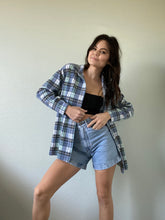 Load image into Gallery viewer, Vintage Plaid Textured Blouse