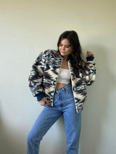 Load image into Gallery viewer, Vintage Faux Fur Aztec Coat