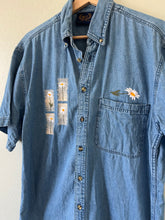 Load image into Gallery viewer, Vintage Embroidered Denim Shirt