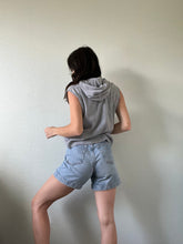 Load image into Gallery viewer, Vintage Grey Sleeveless Hoodie