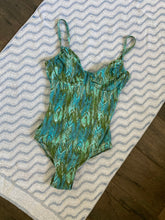 Load image into Gallery viewer, Vintage Blue Mesh One Piece