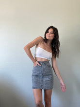 Load image into Gallery viewer, Waist 25 Vintage Denim Mini Skirt