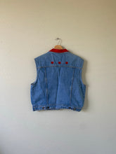 Load image into Gallery viewer, Vintage Denim Embroidered Vest
