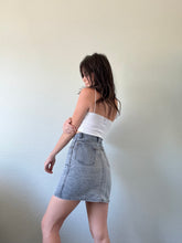 Load image into Gallery viewer, Waist 25 Vintage Denim Mini Skirt