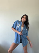 Load image into Gallery viewer, Vintage Embroidered Denim Shirt