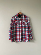 Load image into Gallery viewer, Vintage White Plaid Flannel