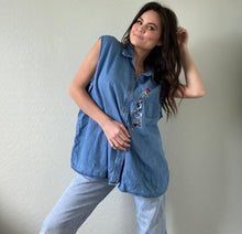 Load image into Gallery viewer, Vintage Tweety Bird Denim Shirt