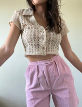 Load image into Gallery viewer, Waist 26 High Waisted Corduroy Shorts