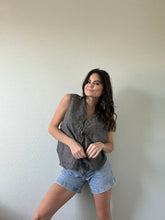 Load image into Gallery viewer, Vintage Gingham Vest