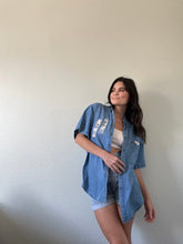 Load image into Gallery viewer, Vintage Embroidered Denim Shirt