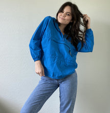 Load image into Gallery viewer, Vintage Blue LLBean Windbreaker