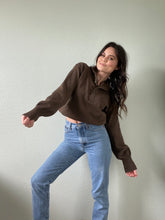 Load image into Gallery viewer, Vintage Brown Henley Sweater
