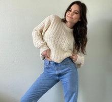 Load image into Gallery viewer, Vintage Chunky Cream Sweater