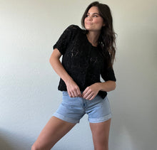 Load image into Gallery viewer, Vintage Crochet Blouse