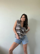 Load image into Gallery viewer, Vintage Stripe Knit Sweater Vest
