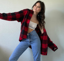 Load image into Gallery viewer, Vintage Checkered Fleece Shacket