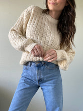 Load image into Gallery viewer, Vintage Chunky Cream Sweater