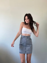 Load image into Gallery viewer, Waist 25 Vintage Denim Mini Skirt
