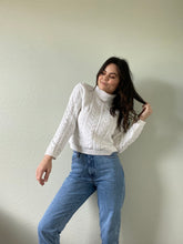Load image into Gallery viewer, Vintage Cable Knit Turtleneck Sweater
