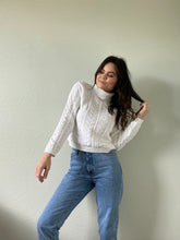 Load image into Gallery viewer, Vintage Cable Knit Turtleneck Sweater