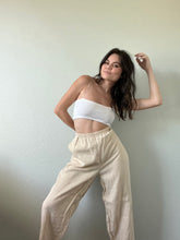 Load image into Gallery viewer, Waist 30 Vintage Linen Flowy Pants