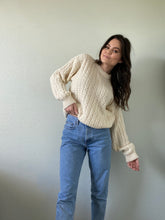 Load image into Gallery viewer, Vintage Chunky Cream Sweater