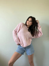 Load image into Gallery viewer, Vintage Pink Knit Sweater