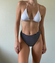 Load image into Gallery viewer, Vintage Navy High Waisted Swim Bottoms

