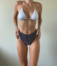 Load image into Gallery viewer, Vintage Navy High Waisted Swim Bottoms
