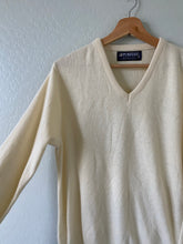 Load image into Gallery viewer, Vintage Cream Vneck Sweater
