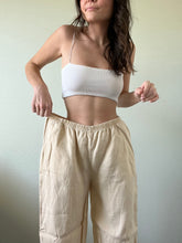 Load image into Gallery viewer, Waist 30 Vintage Linen Flowy Pants
