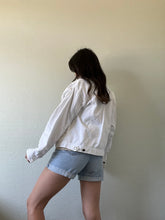 Load image into Gallery viewer, Vintage White Jean Jacket
