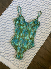 Load image into Gallery viewer, Vintage Blue Mesh One Piece

