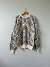 Load image into Gallery viewer, Vintage Multicolored Textured Sweater
