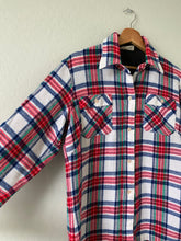 Load image into Gallery viewer, Vintage White Plaid Flannel
