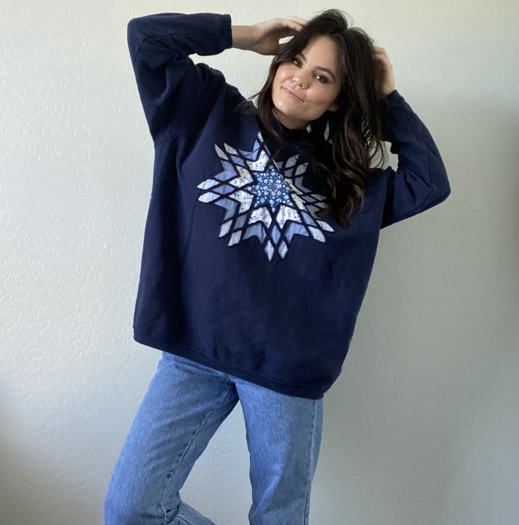 Vintage Snowflake Pullover