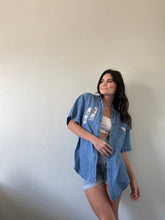 Load image into Gallery viewer, Vintage Embroidered Denim Shirt
