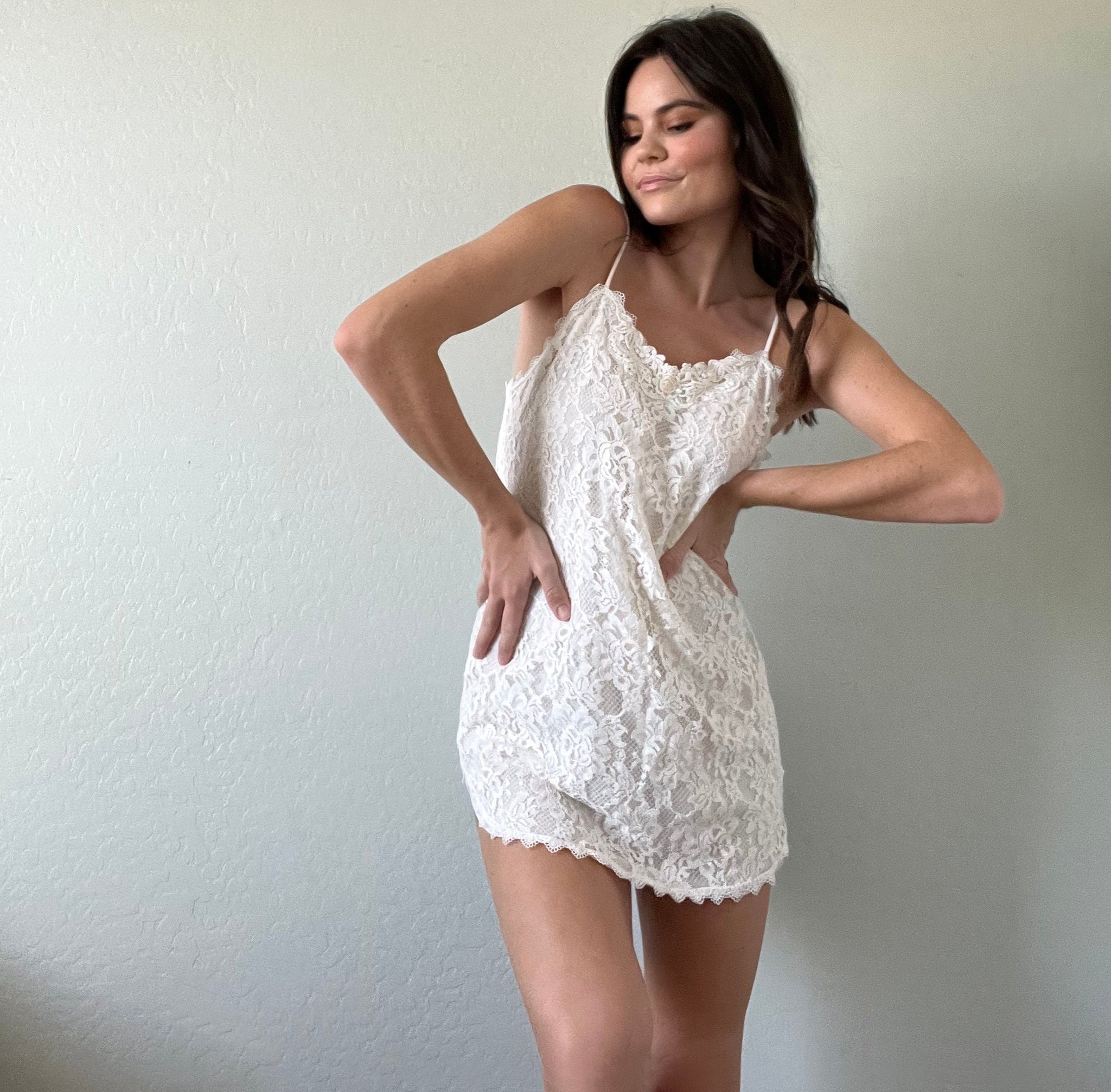 Vintage Lace Slip Dress The Weathered Daisy Vintage Lace Slip Dress The Weathered Daisy