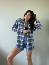 Load image into Gallery viewer, Vintage Plaid Textured Blouse
